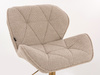 FOTEL HR111CROSS LATTE BARANEK ZŁOTA PODSTAWA