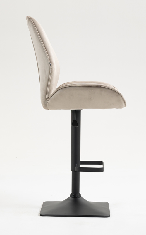 FOTEL HR350KW LATTE WELUR CZARNA PODSTAWA