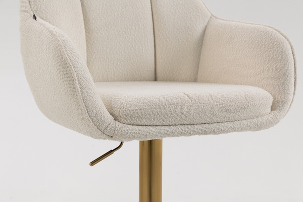 HOKER HR2055W KREMOWY BARANEK ZŁOTA PODSTAWA