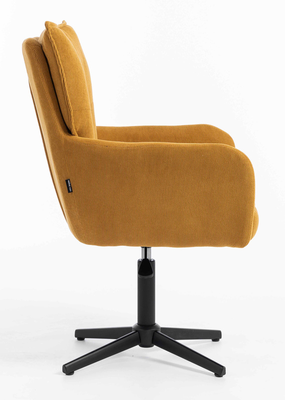 HOKER HR250CROSS ŻÓŁTY CURRY PREMIUM CORD SZTRUKS CZARNA PODSTAWA