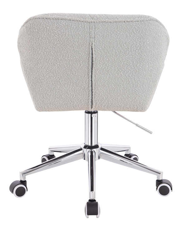 FOTEL HR111K SZARY BARANEK CHROMOWANA PODSTAWA