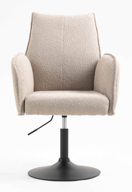 FOTEL HR280N LATTE BARANEK CZARNA PODSTAWA