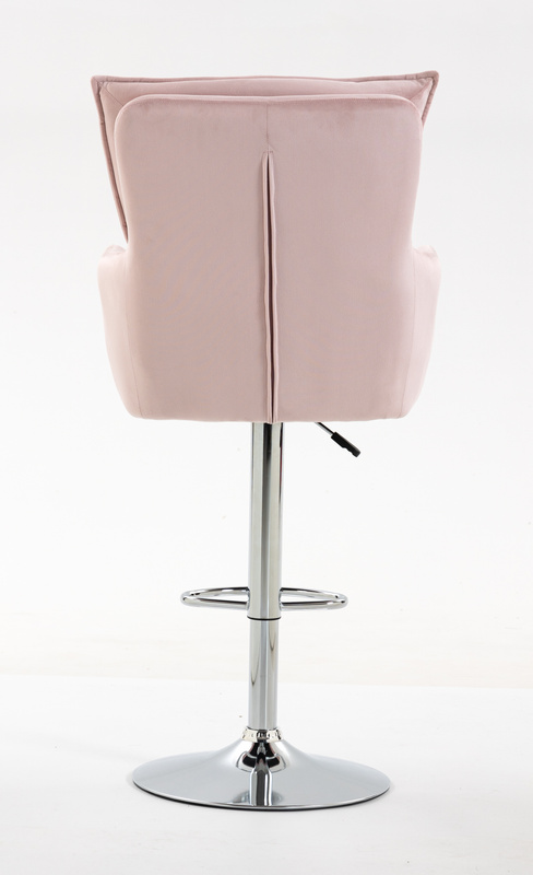 HOKER HR250W PUDROWY RÓŻ WELUR  CHROMOWANA PODSTAWA