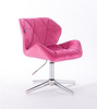 FOTEL HR111CROSS MALINOWY WELUR