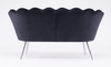 SOFA FREY CZARNY CHROMOWANE NOGI