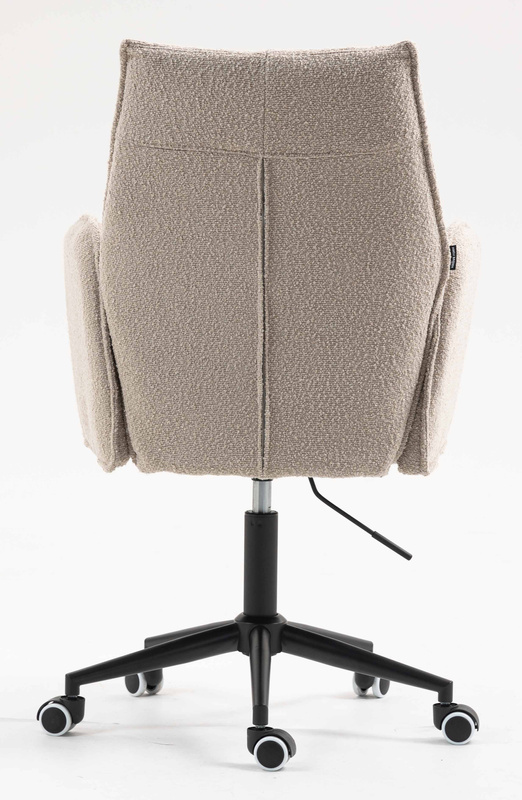 FOTEL HR280K LATTE BARANEK CZARNA PODSTAWA