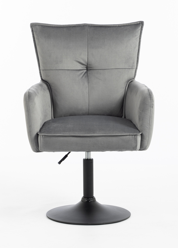 HOKER HR250N GRAFITOWY WELUR  CZARNA PODSTAWA