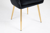 FOTEL HR2022  CZARNY WELUR