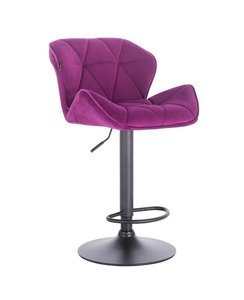FOTEL HR111W FUKSJA WELUR CZARNY MAT
