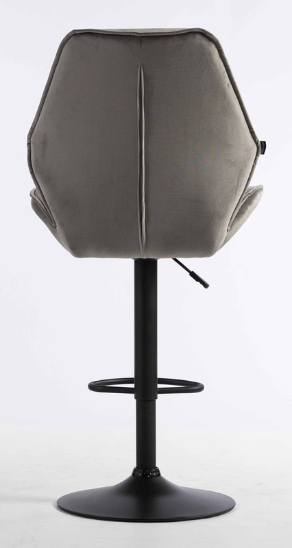 FOTEL HR350W STALOWY WELUR CZARNA PODSTAWA