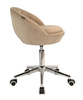 FOTEL HR948K LATTE WELUR CHROMOWANA PODSTAWA