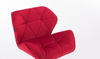 FOTEL HR111CROSS CZERWONY WELUR
