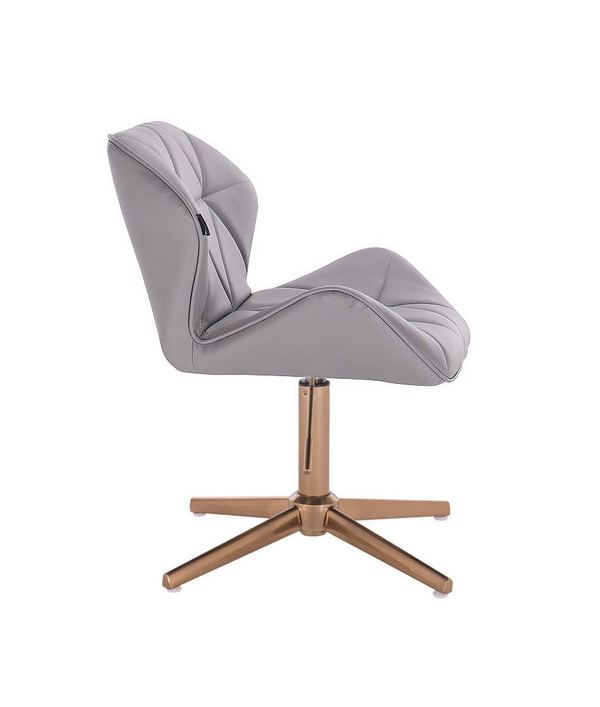 FOTEL HR111CROSS ZŁOTY SZARY