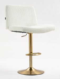 HOKER HR150W BIAŁY SZTRUKS ZŁOTA PODSTAWA