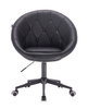 FOTEL HR8516K CZARNY CZARNA PODSTAWA