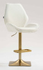 FOTEL HR350KW KREMOWY BARANEK ZŁOTA PODSTAWA