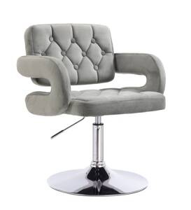 HOKER HR8403N STALOWY WELUR CHROMOWANA PODSTAWA