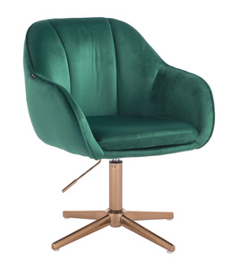 HOKER HR2055CROSS BUTELKOWA ZIELEŃ WELUR ZŁOTA PODSTAWA