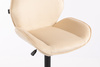 FOTEL HR350KW KREMOWY WELUR CZARNA PODSTAWA