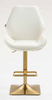 FOTEL HR350KW KREMOWY BARANEK ZŁOTA PODSTAWA
