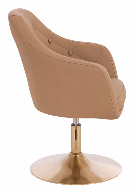 HOKER HR831N KARMELOWY EKOSKÓRA PREMIUM SOFT ZŁOTA PODSTAWA