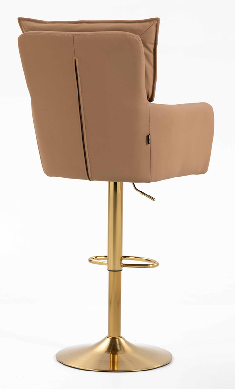 HOKER HR250W KARMELOWY EKOSKÓRA PREMIUM SOFT ZŁOTA PODSTAWA