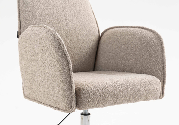 FOTEL HR280K LATTE BARANEK CHROMOWANA PODSTAWA