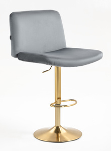 HOKER HR150W GRAFITOWY WELUR ZŁOTA PODSTAWA