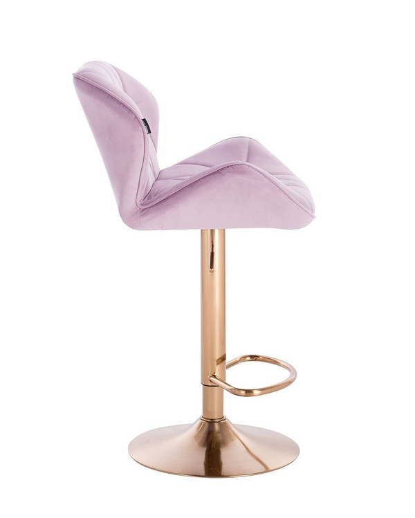 FOTEL HR111W WRZOSOWY WELUR ZŁOTA PODSTAWA