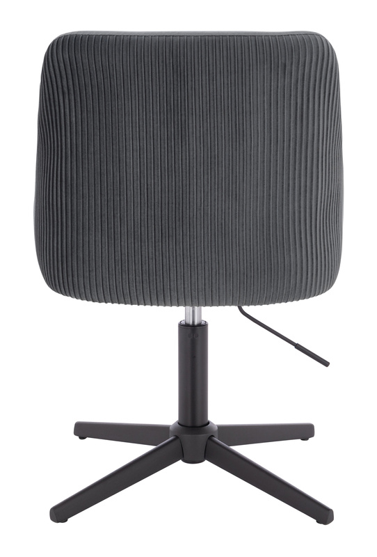 FOTEL HR920CROSS GRAFITOWY WELUR CZARNA PODSTAWA