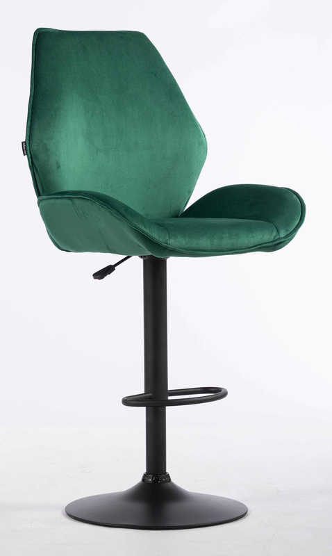 FOTEL HR350W BUTELKOWA ZIELEŃ WELUR CZARNA PODSTAWA