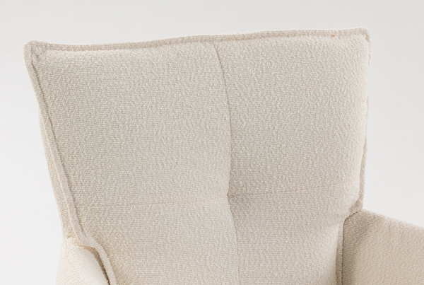 HOKER HR250W KREMOWY BARANEK CZARNA PODSTAWA