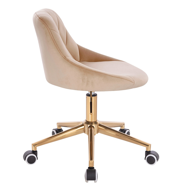 HOKER HR1054K LATTE WELUR ZŁOTA PODSTAWA