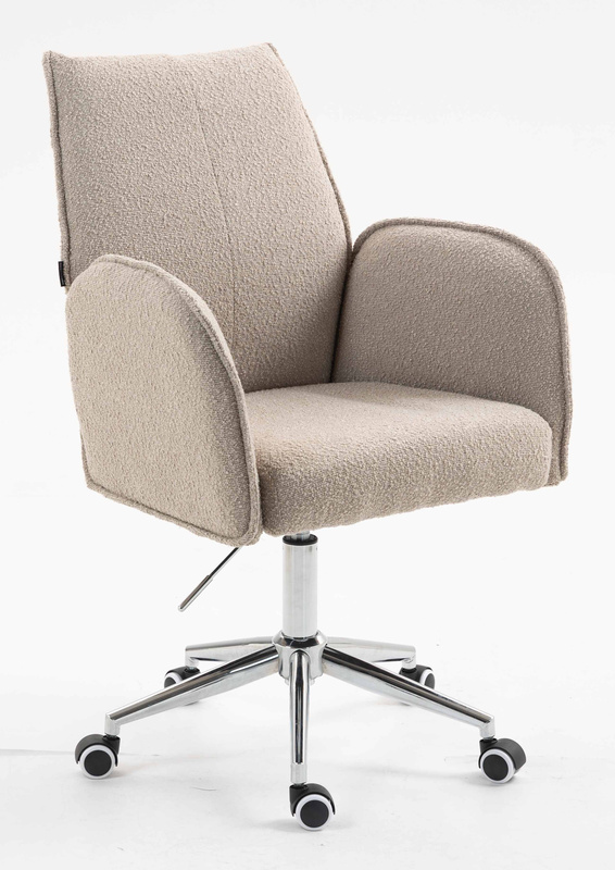 FOTEL HR280K LATTE BARANEK CHROMOWANA PODSTAWA