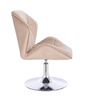 HOKER HR212N LATTE WELUR CHROMOWANA PODSTAWA