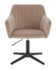 FOTEL HR190CROSS LATTE WELUR CZARNA PODSTAWA