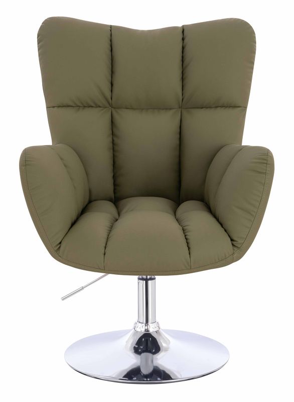 HOKER HR650N KHAKI EKOSKÓRA PREMIUM SOFT CHROMOWANA PODSTAWA