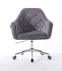 FOTEL HR830CK GRAFITOWY WELUR