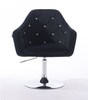 FOTEL HR830 CZARNY WELUR