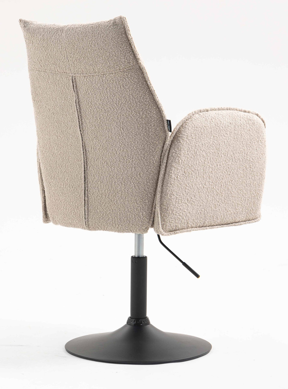 FOTEL HR280N LATTE BARANEK CZARNA PODSTAWA