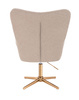 FOTEL HR650CROSS LATTE BARANEK ZŁOTA PODSTAWA