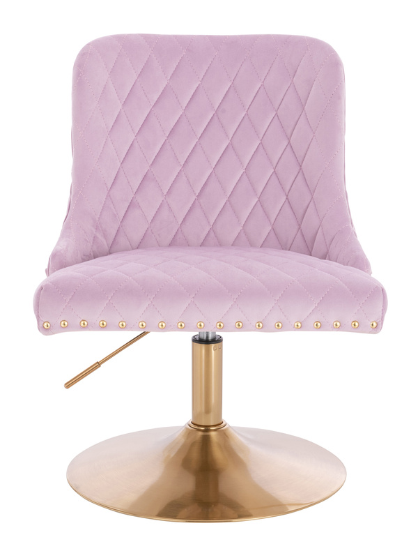 FOTEL HR940N WRZOSOWY WELUR ZŁOTA PODSTAWA