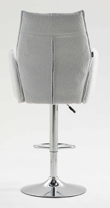 FOTEL HR280W SZARY BARANEK CHROMOWANA PODSTAWA