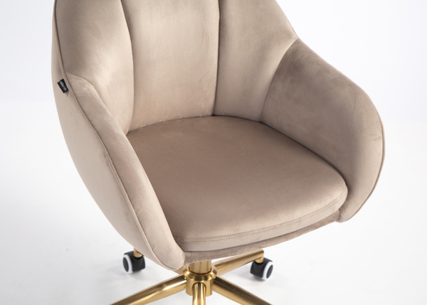 HOKER HR2055K LATTE WELUR ZŁOTA PODSTAWA