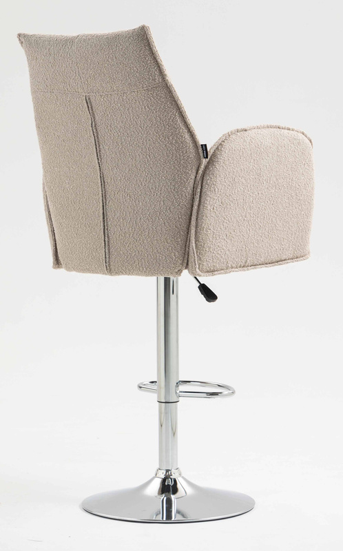 FOTEL HR280W LATTE BARANEK CHROMOWANA PODSTAWA
