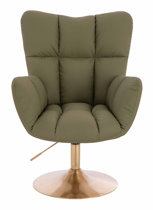 HOKER HR650N KHAKI EKOSKÓRA PREMIUM SOFT ZŁOTA PODSTAWA