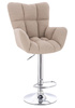 FOTEL HR650W LATTE BARANEK CHROMOWANA PODSTAWA