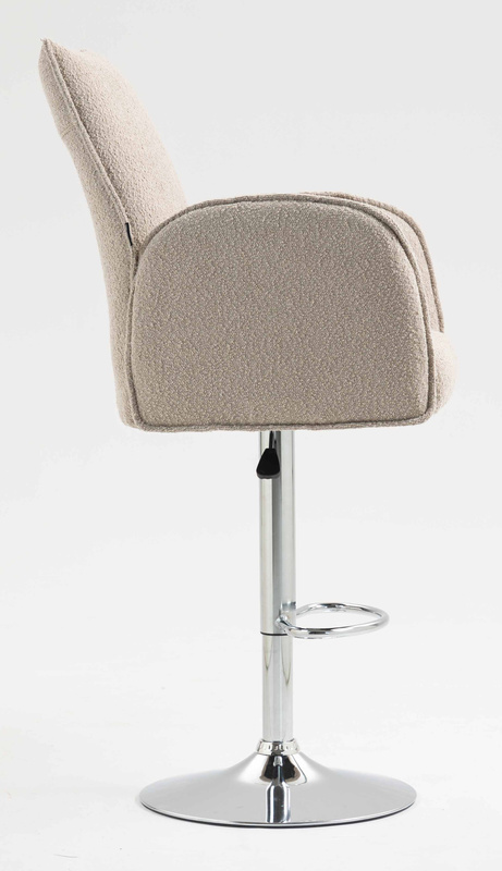 FOTEL HR280W LATTE BARANEK CHROMOWANA PODSTAWA