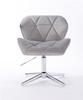 FOTEL HR111CROSS STALOWY WELUR