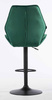 FOTEL HR350W BUTELKOWA ZIELEŃ WELUR CZARNA PODSTAWA